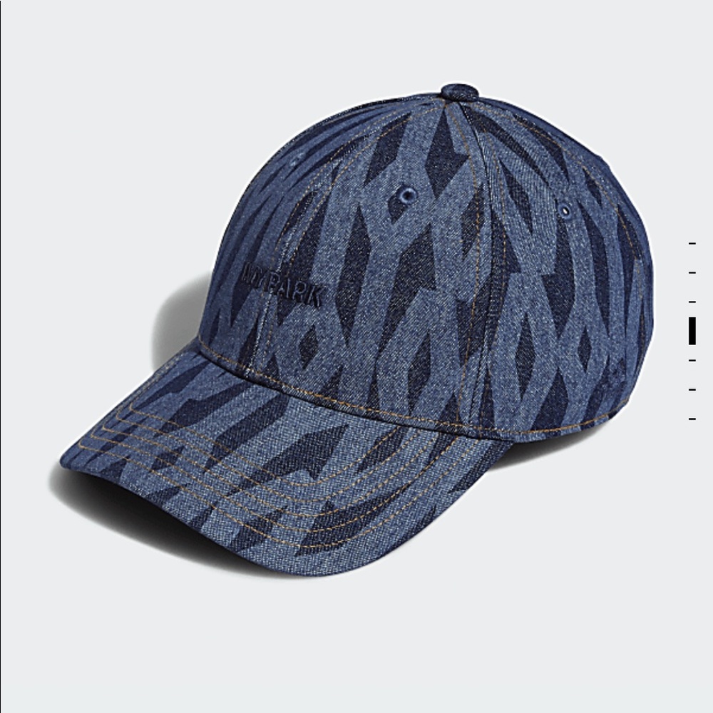 Ivy Park x Adidas monogrammed denim baseball cap